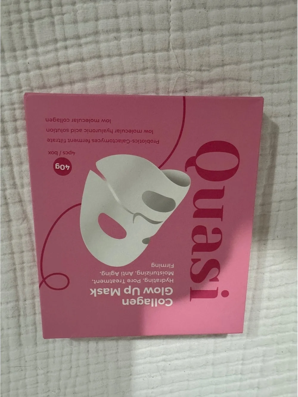 Quasi Collagen Glow Up Mask 4 Pack Hydrogel Face Masks
